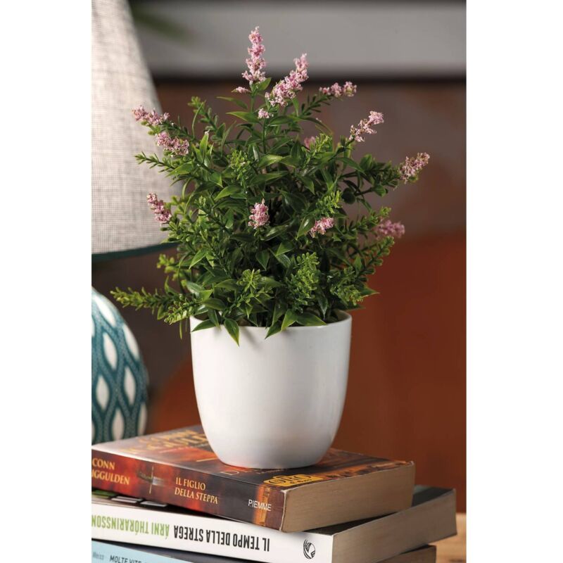 foto del prodotto vaso con fiori d.9xh26cm in 4 colori