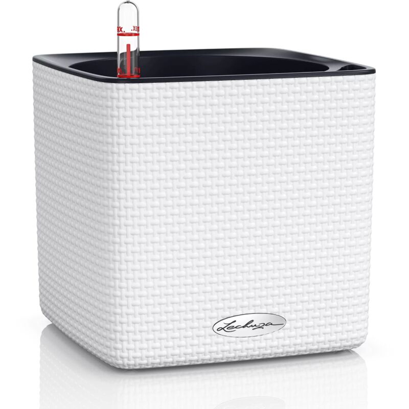 foto del prodotto vaso cube color 17x17x16 bianco lechuza
