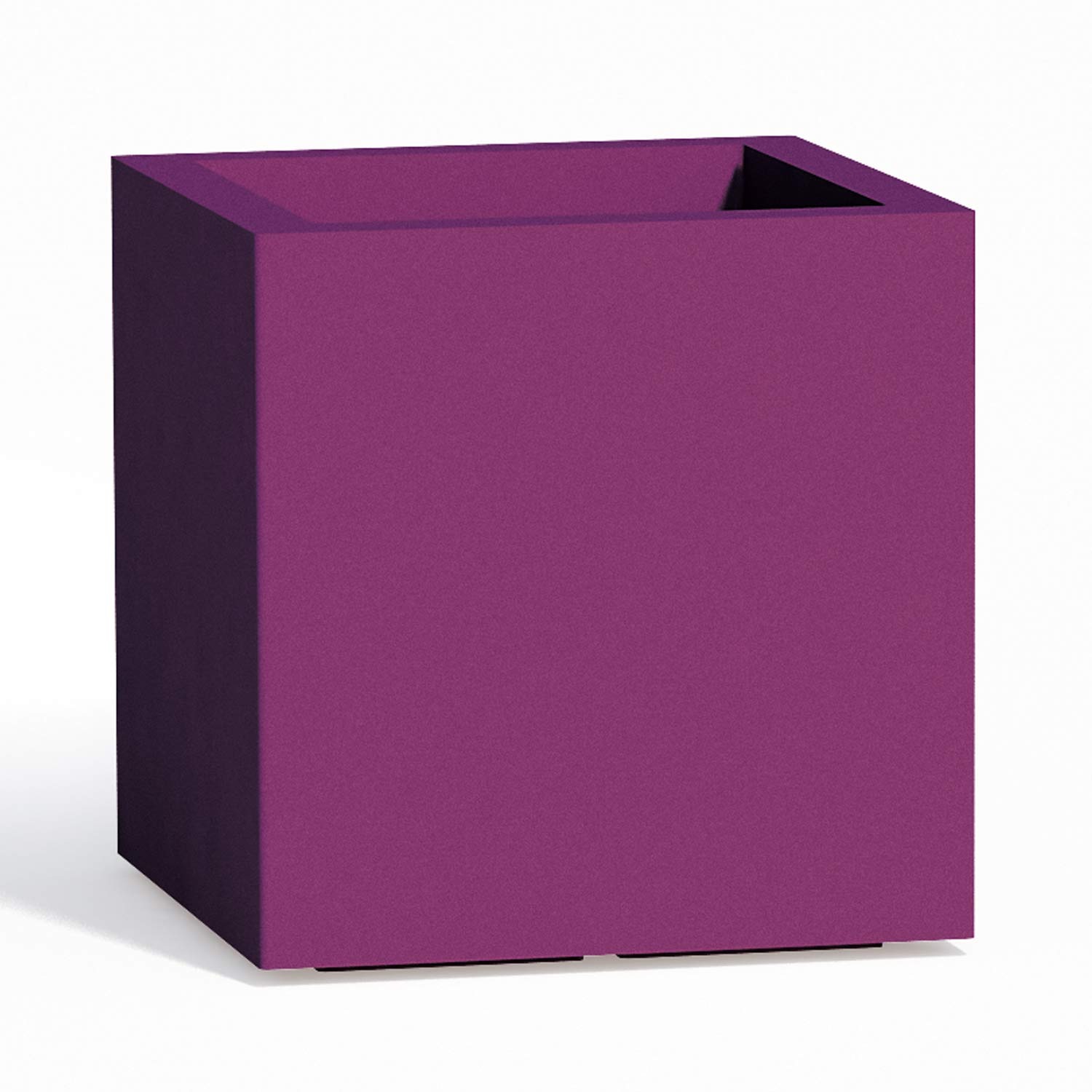 foto del prodotto vaso cube in resina quadrato h40 viola 40x40cm