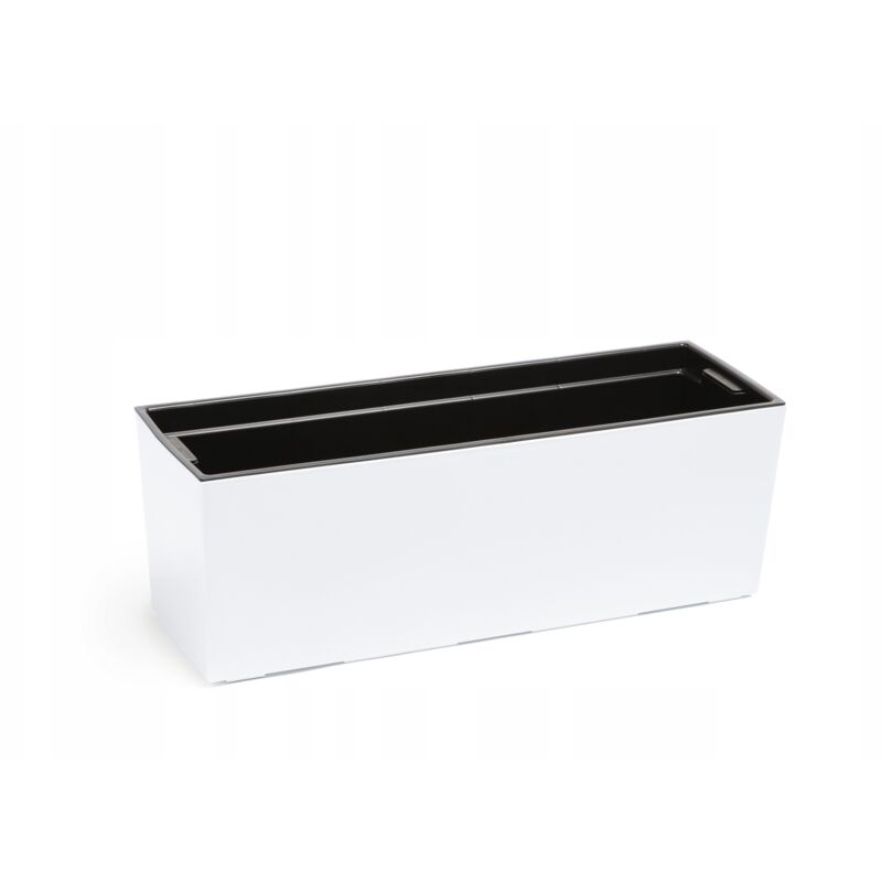 foto del prodotto vaso da fiori da balcone kadax inserto 19x56 cm bianco