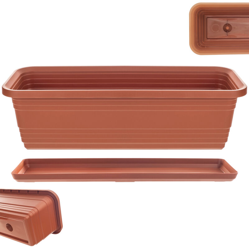 foto del prodotto vaso da fiori da balcone vaso da fiori 50 cm supporto in mattoni kadax