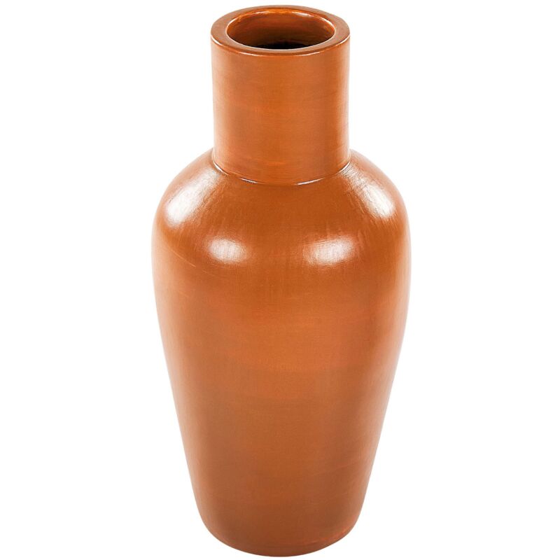 foto del prodotto vaso da fiori in terracotta arancione 37 cm stile invecchiato soggiorno camera da letto
