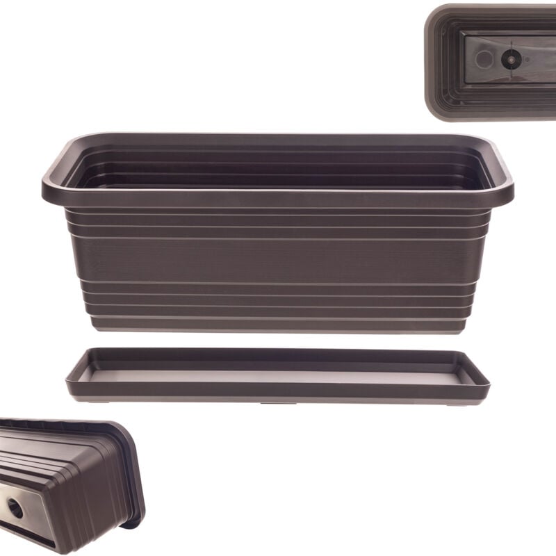 foto del prodotto vaso da fiori kadax per balcone vaso da fiori 40 cm supporto per moka