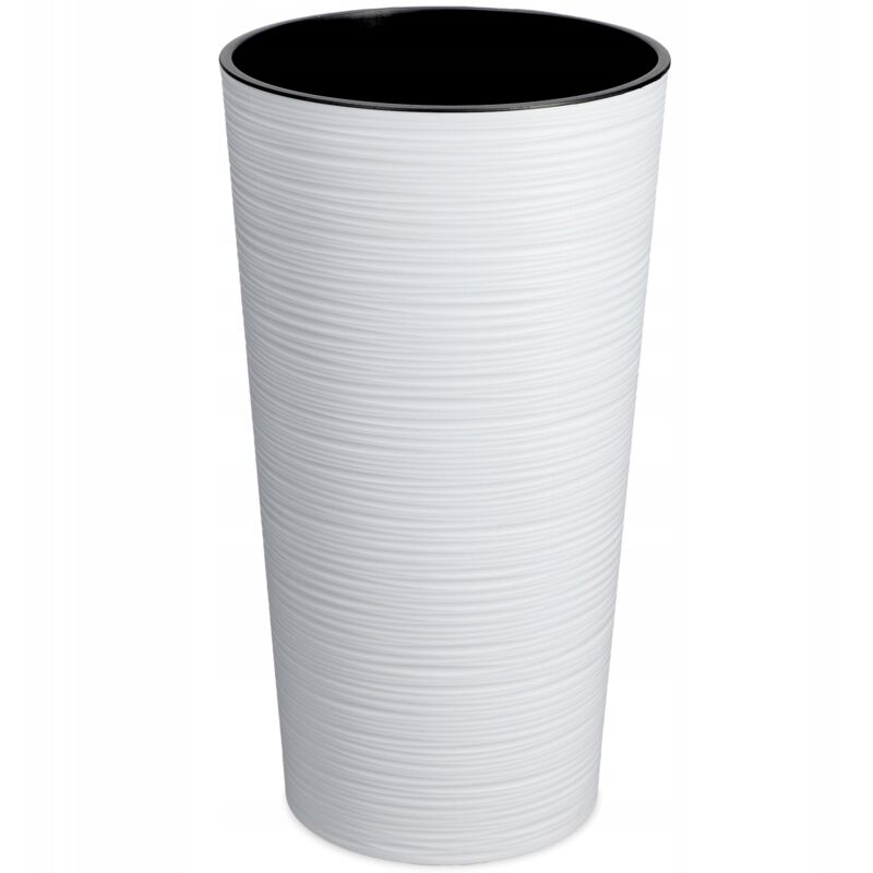 foto del prodotto vaso da fiori kadax vaso da fiori inserto coperchio bianco 19 cm