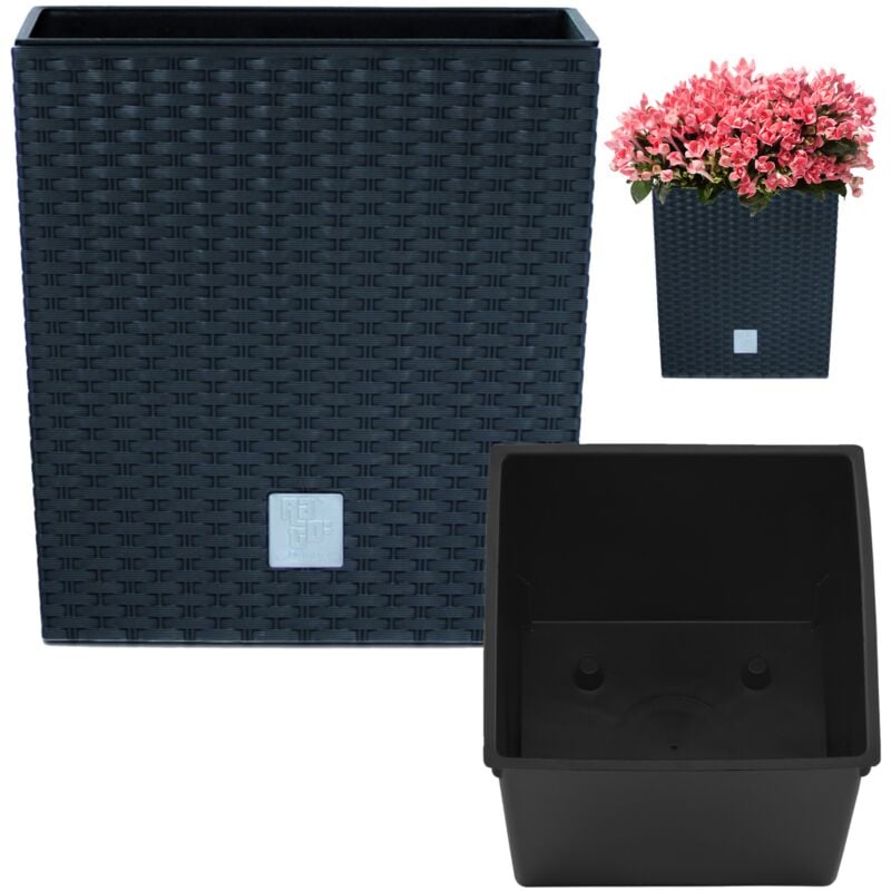 foto del prodotto vaso da fiori rato low drts200l antracite
