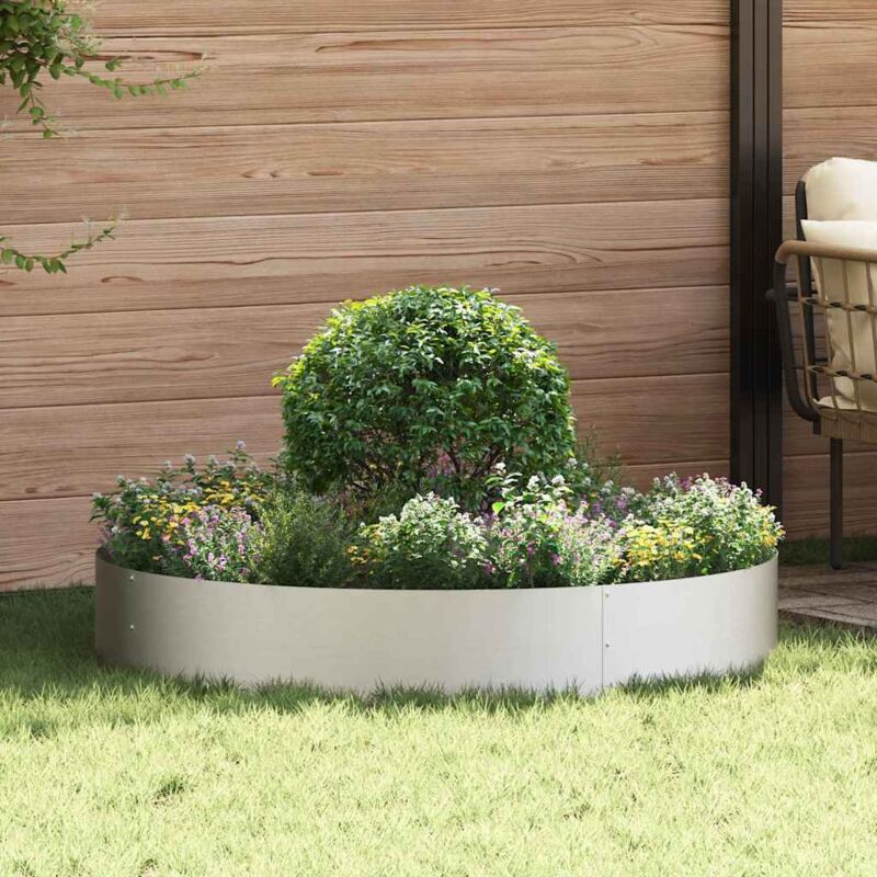 foto del prodotto vaso da giardino 120x120x20 cm in acciaio inossidabile vidaxl