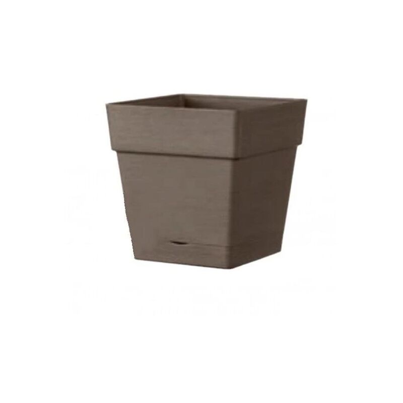 foto del prodotto vaso da giardino casetta save color cammello, 17 cm