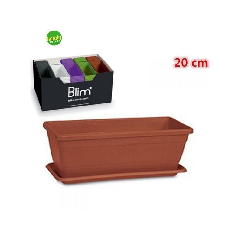 foto del prodotto vaso da giardino primula veca con sottovaso cm20 multicolore