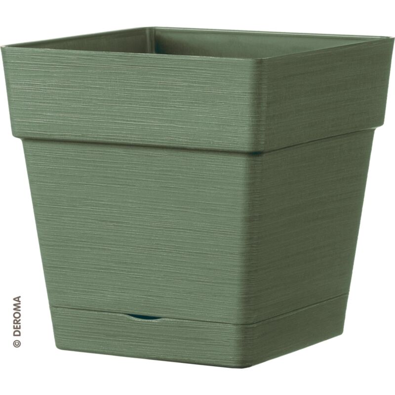foto del prodotto vaso da giardino quadro save verde lichene, 17 cm