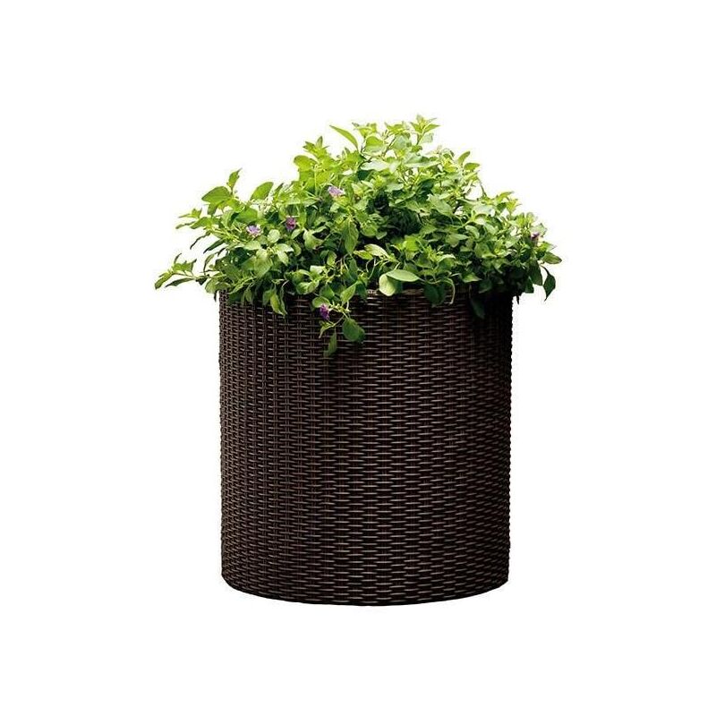 foto del prodotto vaso da giardino tondo marrone 36 x 37,3 cm