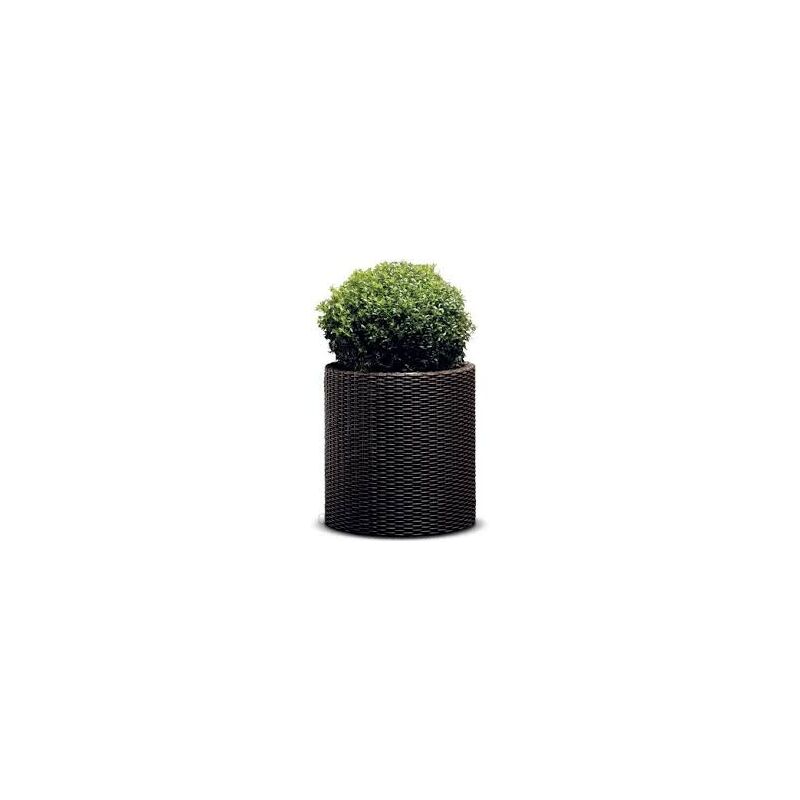 foto del prodotto vaso da giardino tondo marrone 44 x 44,3 cm