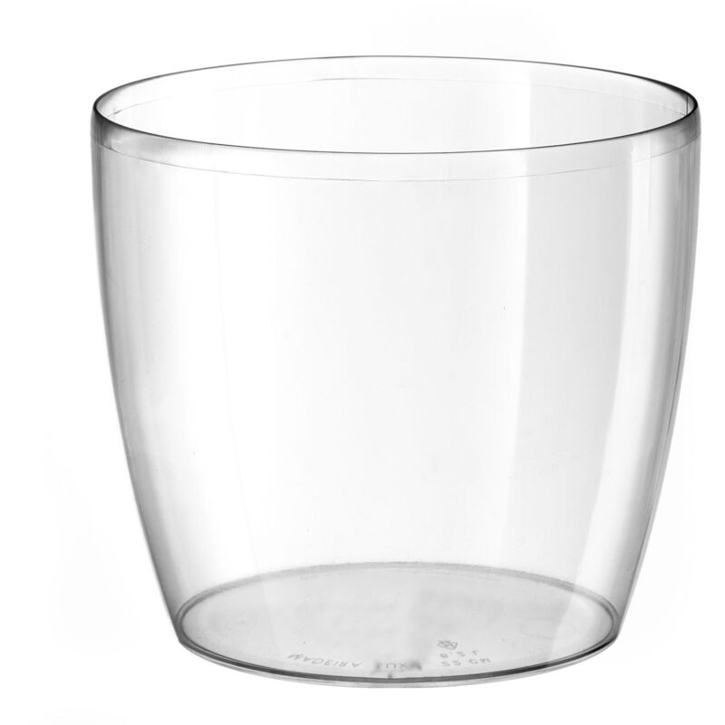 foto del prodotto vaso da interno e esterno 13,5x12,5 cm in plastica madeira 14 trasparente