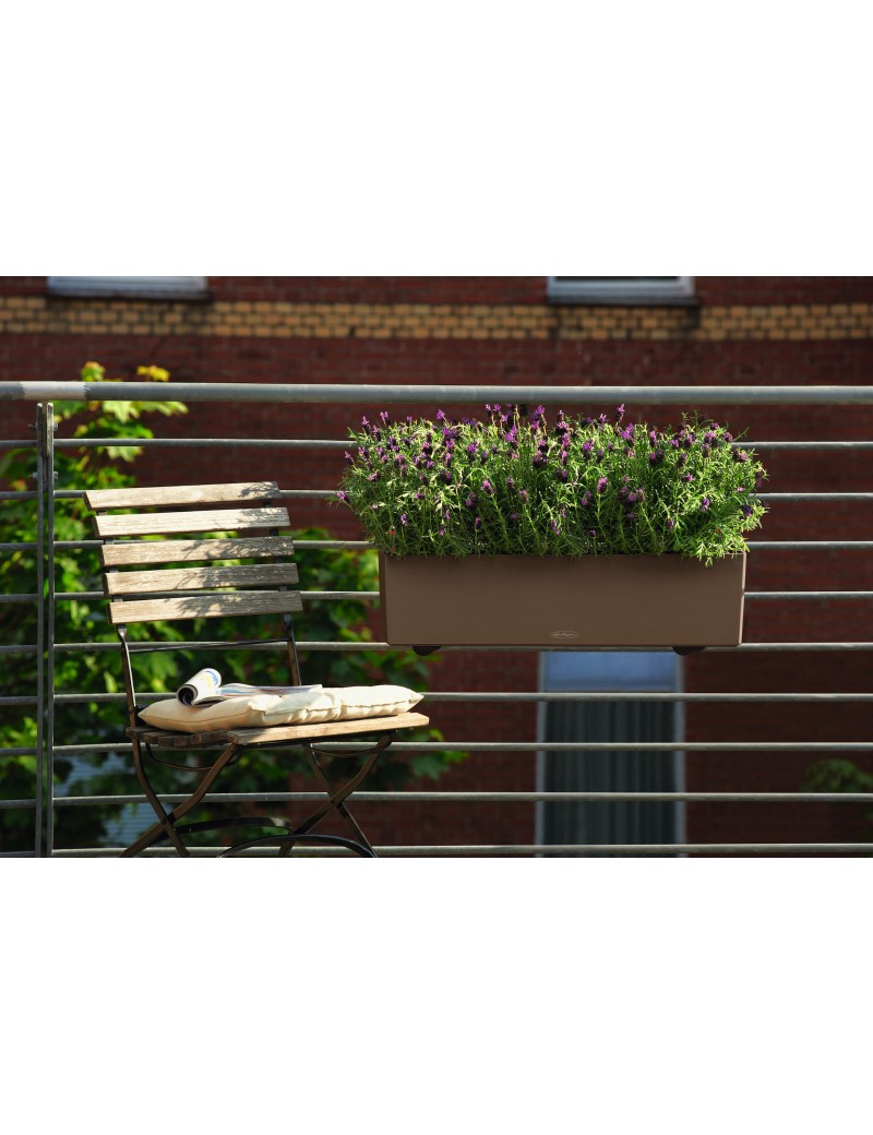 foto del prodotto vaso da interno e esterno balconera color 80 cm noce moscata