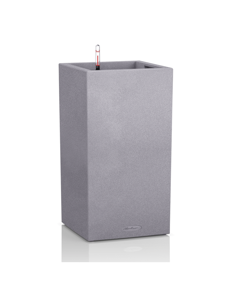 foto del prodotto vaso da interno e esterno canto stone high 30 cm grigio pietra