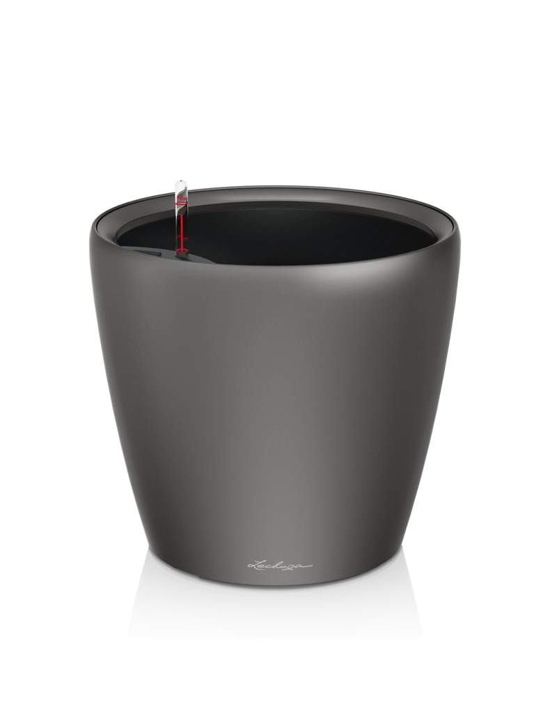foto del prodotto vaso da interno e esterno classico premium ls 35 cm antracite metalizzato