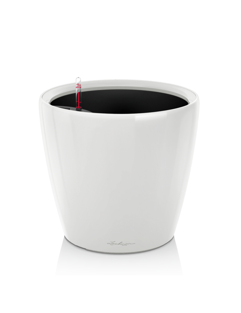 foto del prodotto vaso da interno e esterno classico premium ls 35 cm bianco lucido