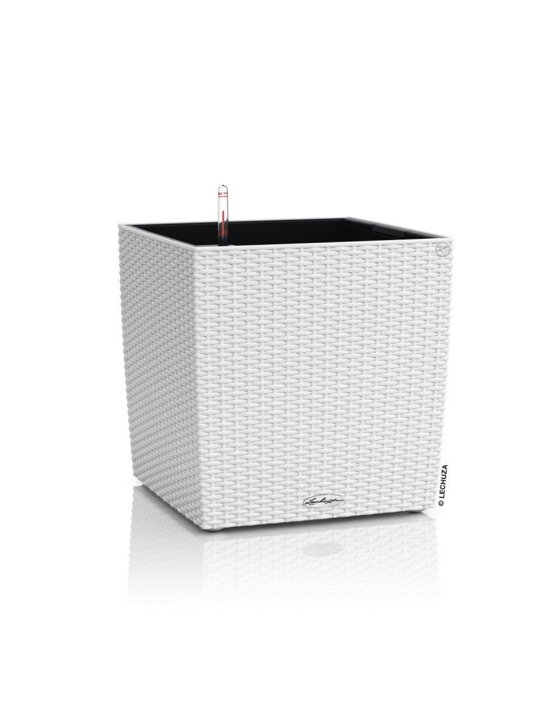 foto del prodotto vaso da interno e esterno cube cottage 50 cm bianco