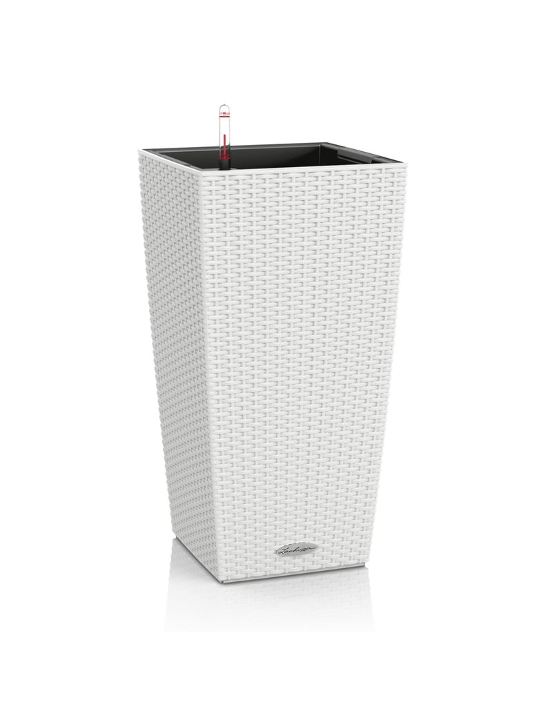 foto del prodotto vaso da interno e esterno cubico cottage 30 cm bianco