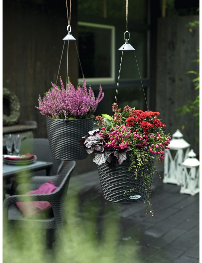 foto del prodotto vaso da interno e esterno nido cottage 28 cm granito