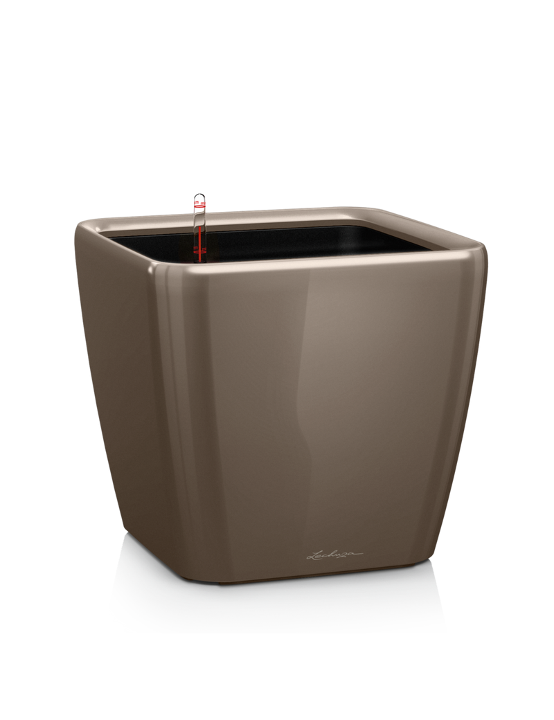 foto del prodotto vaso da interno e esterno quadro premium ls 21 cm tortora lucido