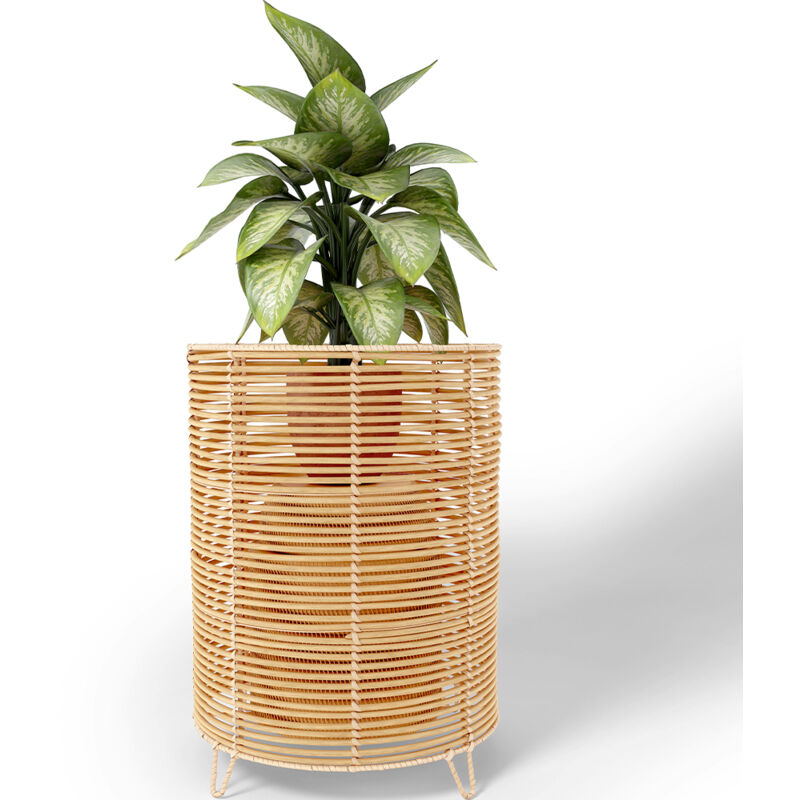 foto del prodotto vaso da terra rotondo stile boho 28 cm laers naturale