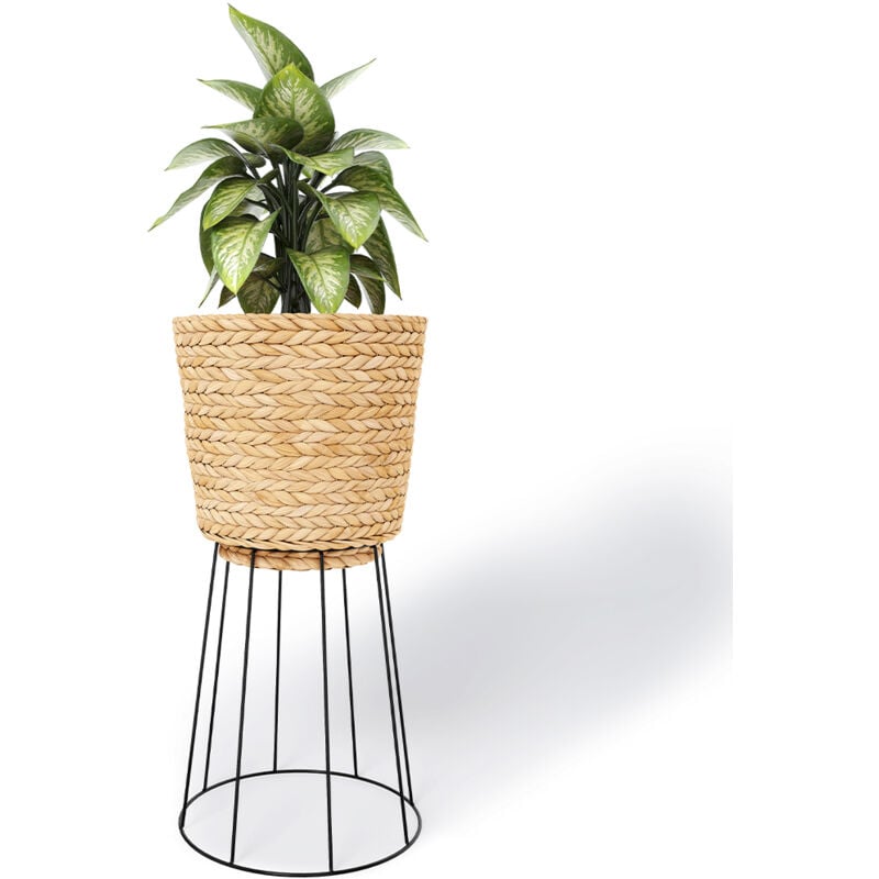 foto del prodotto vaso da terra rotondo stile boho 65 cm firna naturale