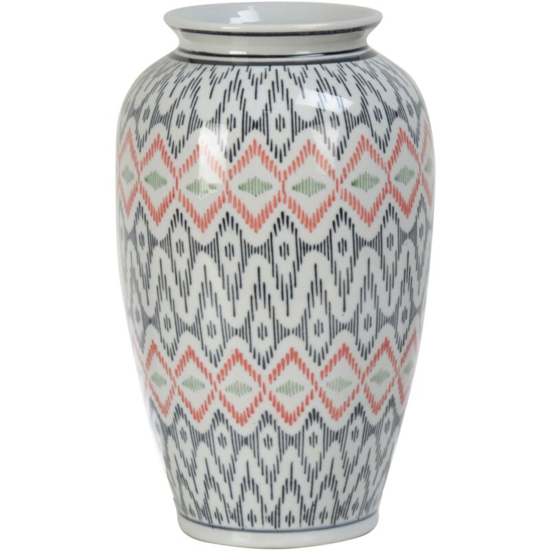 foto del prodotto vaso decorativo congo bombato in porcellana h 27 cm