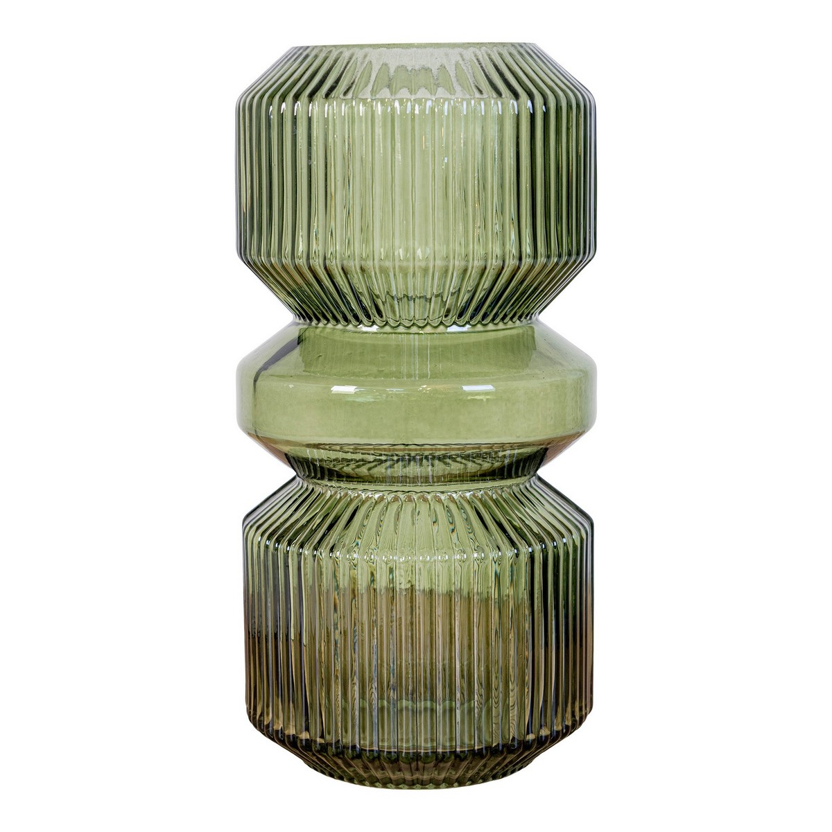 foto del prodotto vaso decorativo heather, verde, vetro, 12x12x25 cm, epikasa