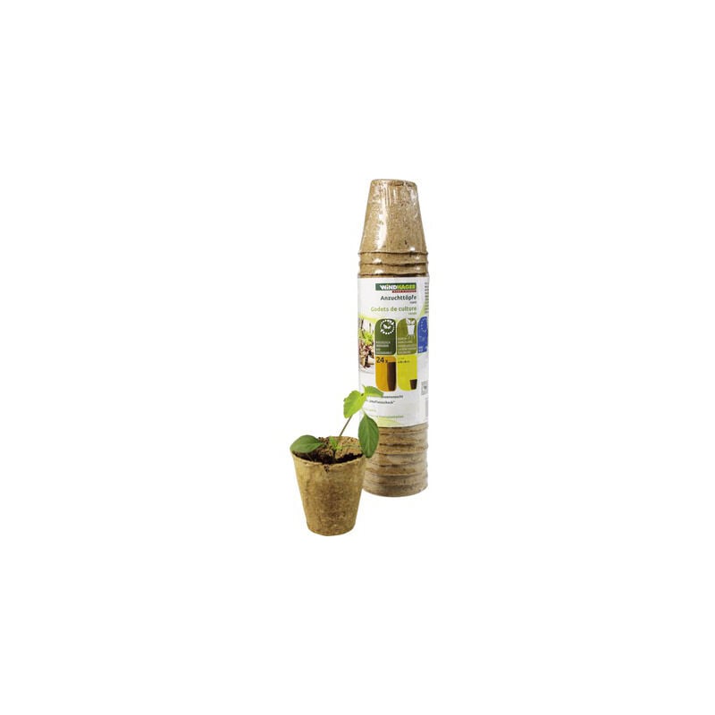foto del prodotto vaso di coltivazione rotondo 6cm 24 pz