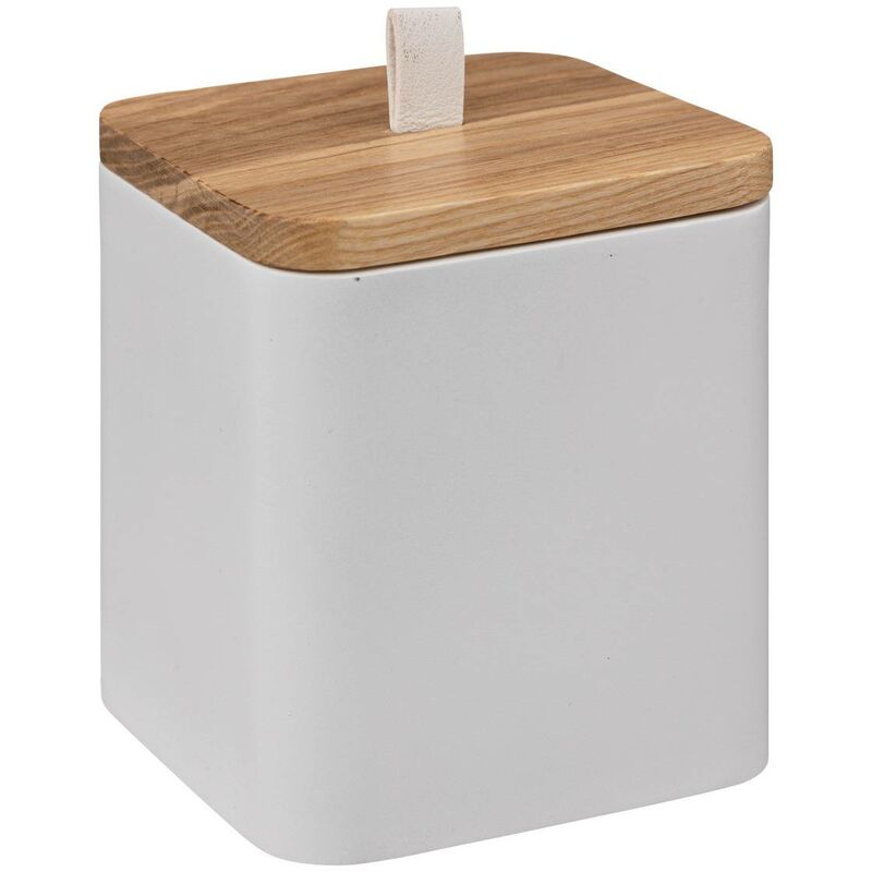 foto del prodotto vaso di cotone in resina bianca natur o 5five