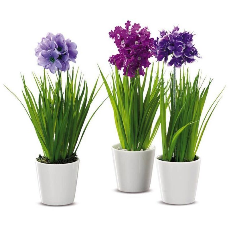 foto del prodotto vaso di fiori d.7.5xh28.5cm in 3 modelli e 4 color