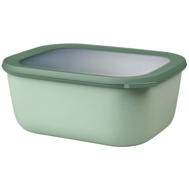 foto del prodotto vaso di stoccaggio cirqula rettangolare a pi vasche 3000 ml salvia nordica mepal