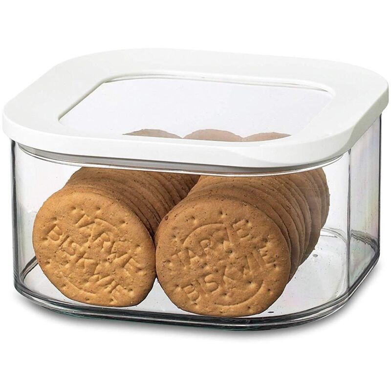 foto del prodotto vaso di stoccaggio mepal modula square 1250 ml bianco