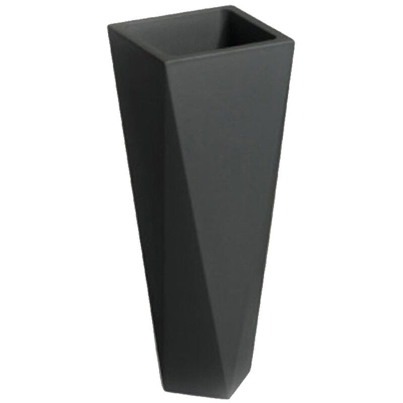 foto del prodotto vaso diamond struttura in polietilene per esterno bianco 26 x 72 cm