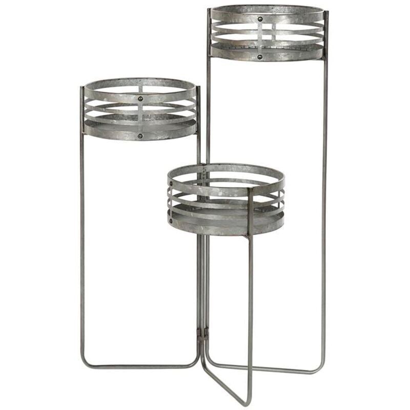 foto del prodotto vaso dkd home decor 3 in 1 grigio metallo ferro loft (47 x 35 x 72 cm)