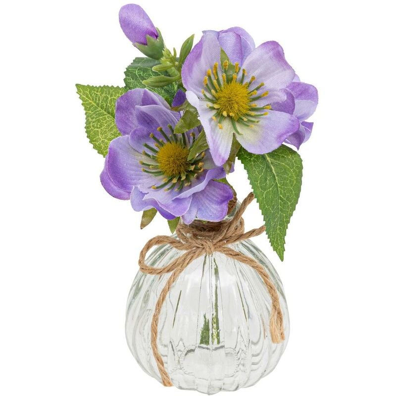 foto del prodotto vaso e composizione floreale artificiale h17cm atmosphera cr ateur d'int rieur