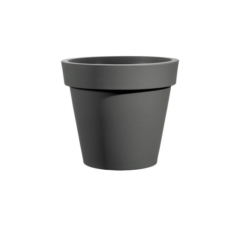 foto del prodotto vaso easy rotondo antracite 35 cm