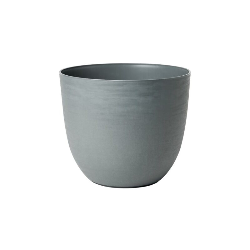 foto del prodotto vaso ecologico re pot over con riserva d acqua in plastica per fiori e piante. 48 cm grigio