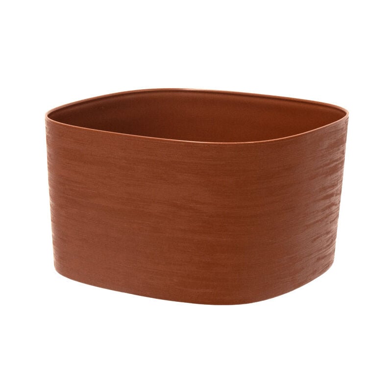 foto del prodotto vaso ecologico rodi in plastica 100 riciclata da esterno per fiori e piante grigio