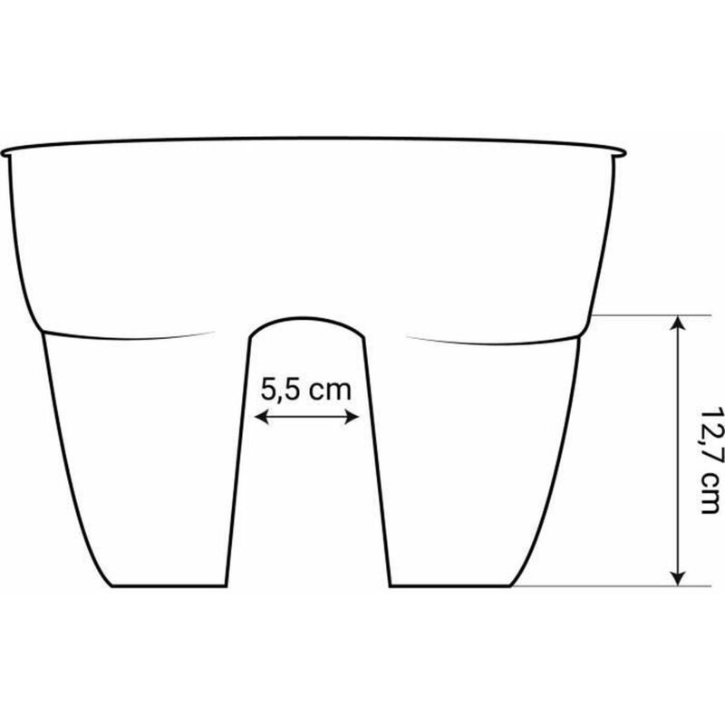 foto del prodotto vaso eda verde plastica ovale moderno