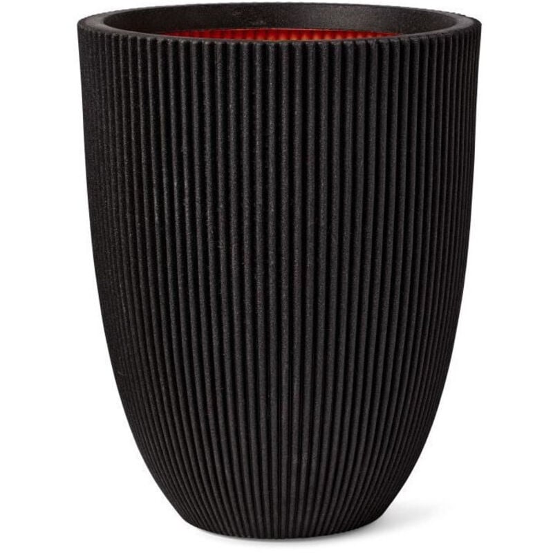 foto del prodotto vaso elegante groove 46x58 cm nero 445497