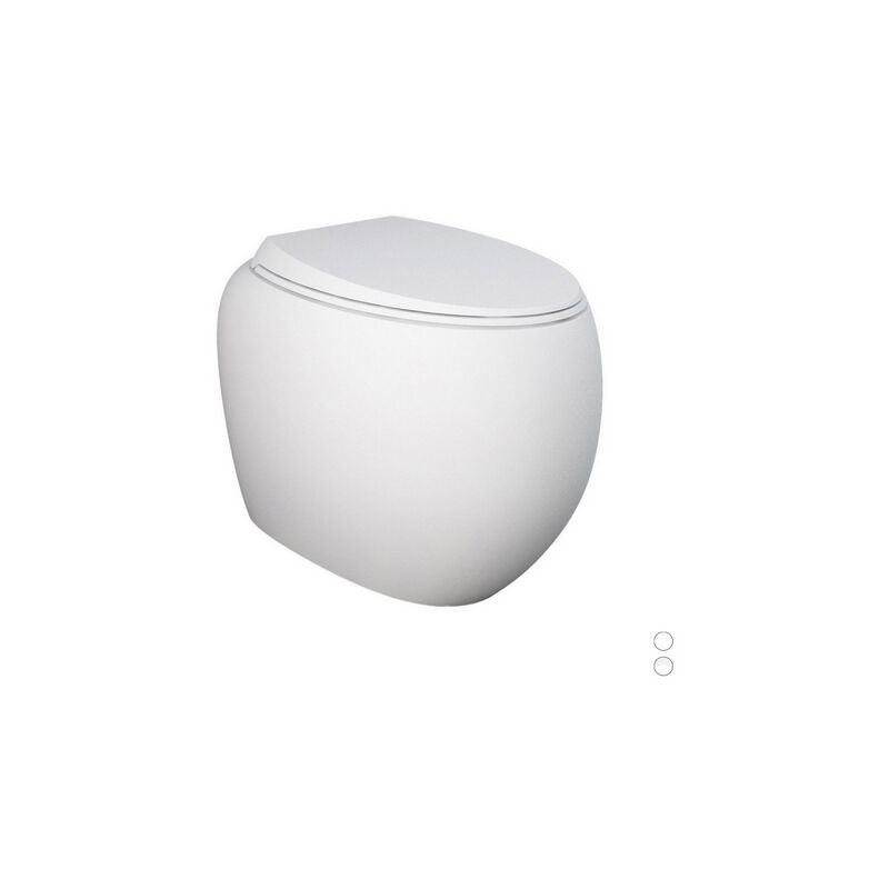 foto del prodotto vaso filo muro cloud rimless fissaggio nascosto bianco alpino