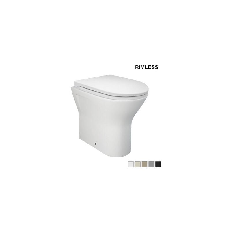 foto del prodotto vaso filo muro feeling rimless scarico uni beige opaco matt