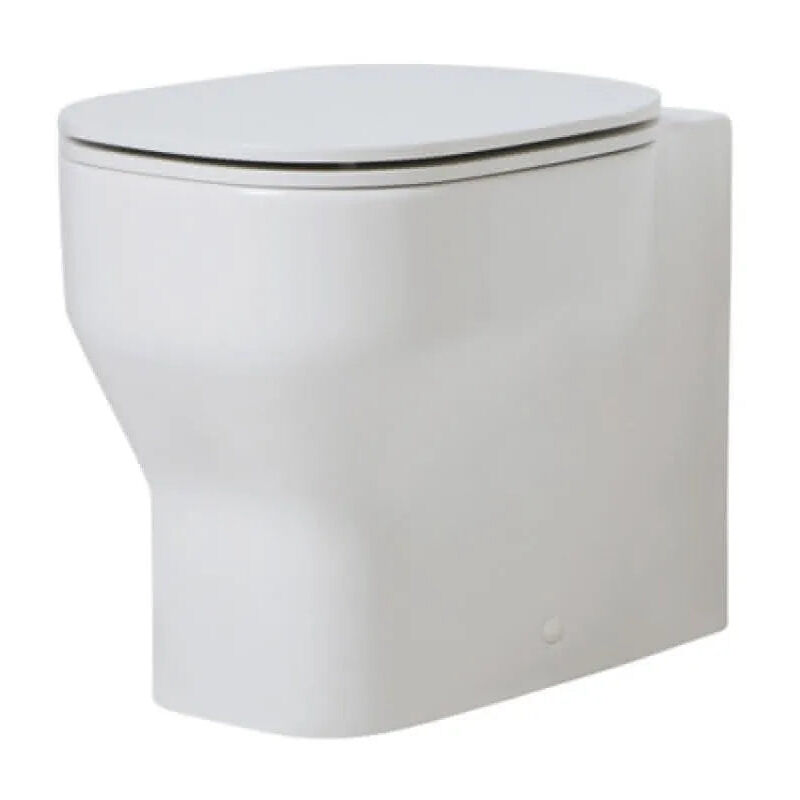foto del prodotto vaso filo parete porcellana bianco serie glaze senza coprivaso azzurra