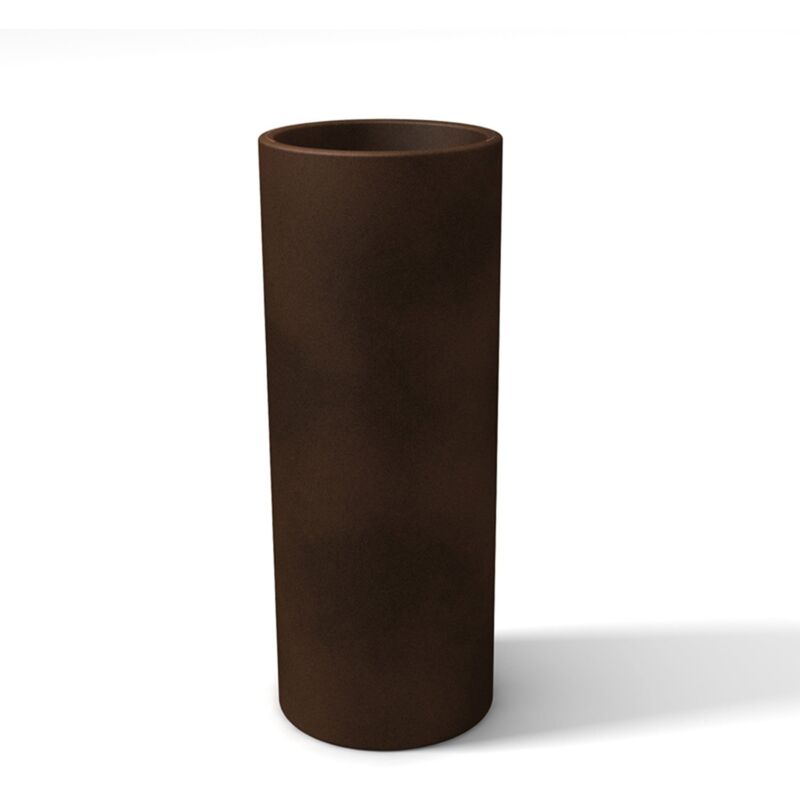 foto del prodotto vaso fioriera bronzo tondo alto per fiori piante moderno in resina mod. barocco