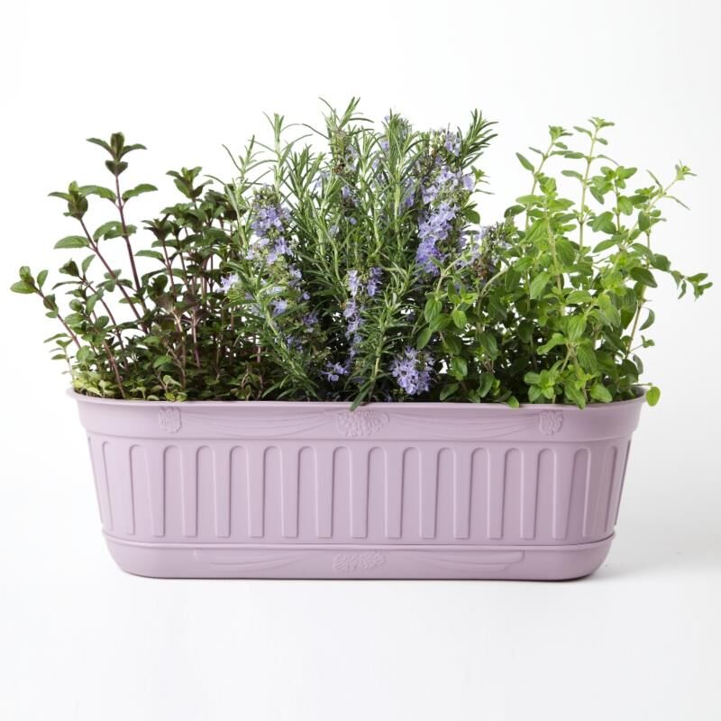 foto del prodotto vaso fioriera etika cm 48 con sottovaso a riserva d acqua