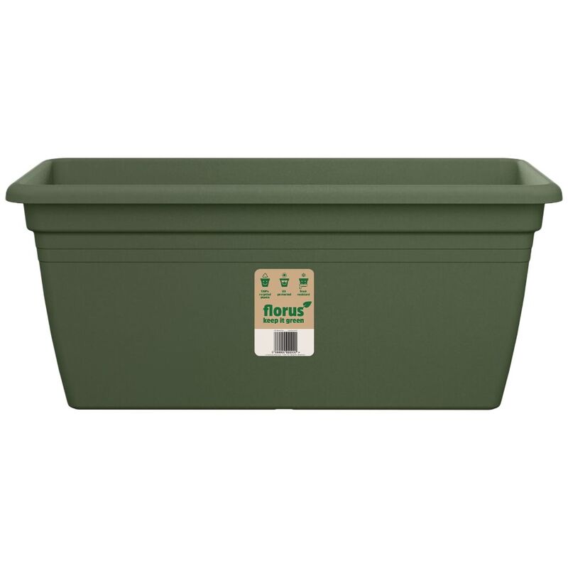 foto del prodotto vaso fioriera mediterran terrace trough 60cm verde florus