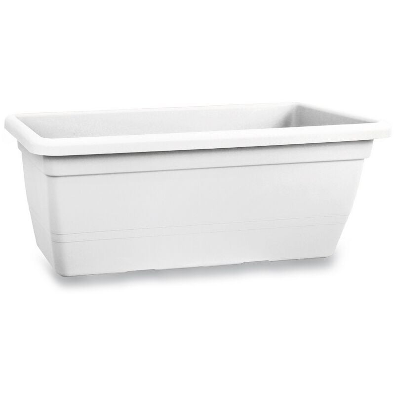 foto del prodotto vaso fioriera rettangolare in plastica da 80cm anthea vari colori per piante colore antracite