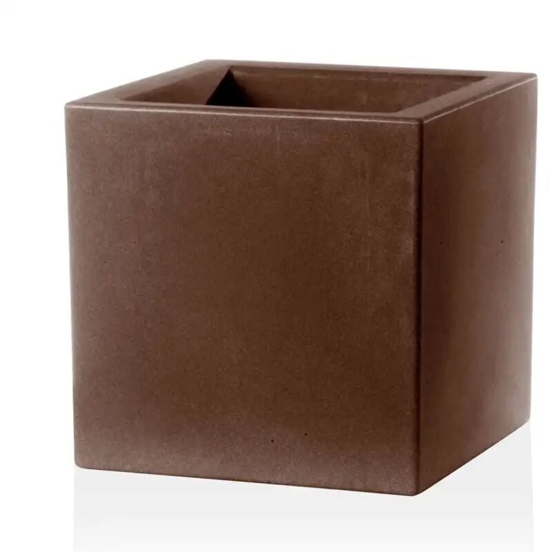 foto del prodotto vaso fioriera schio cubo essential 30 bronzo quadrato 30x30xh30 cm