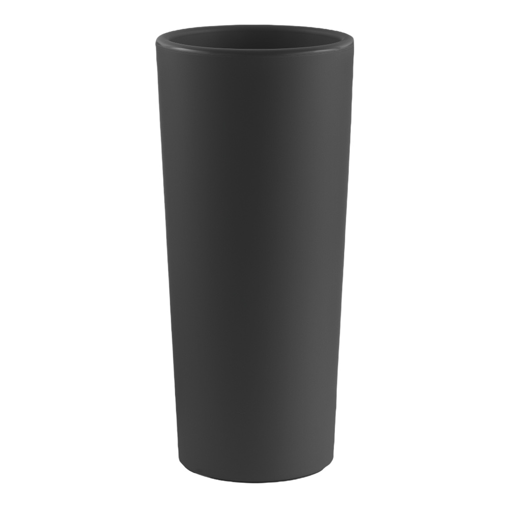 foto del prodotto vaso fioriera tondo in pls alto 85 cm vari colori cache pot quot clou quot diam. 38 color antracite